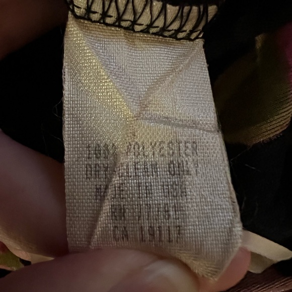 🚫SOLD🚫 Vintage Betsey Johnson Velvet Floral Backless Midi Dress - Picture 6 of 6